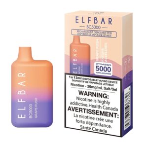 ELF BAR BC5000 Disposable 5000 Züge Grape Rush 650 mAh