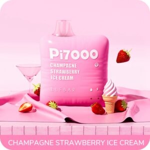 ELF BAR PI7000 Disposable Champagne Strawberry Ice Cream 7000 Züge 500 mAh