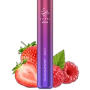 ELF BAR 600V2 Disposable 600 Züge Grape Raspberry 550 mAh