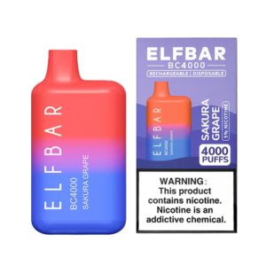 ELF BAR BC4000 Disposable 4000 Züge Sakura Grape 650 mAh