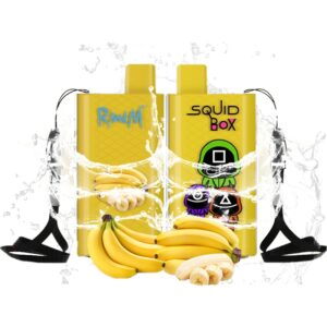 RandM Squid Box 5200 Züge Banana Ice Einweg E-zigarette 12ml