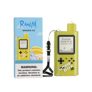 RandM Game Box 5200 Züge 12ml Banana Ice Einweg E-zigarette
