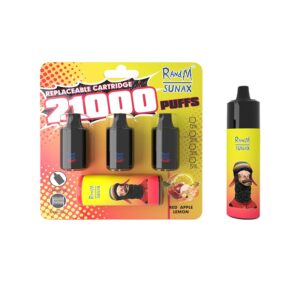 RandM Sunax 21000 Züge Red Apple Lemon 14ml*3 Einweg E-zigarette