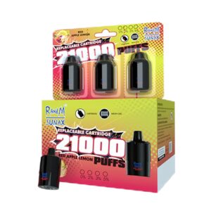 RandM Sunax 14ml*3 Red Apple Lemon Pods