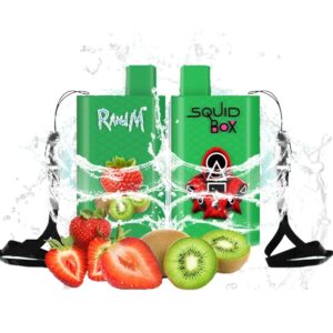 RandM Squid Box 5200 Züge Einweg E-zigarette 12ml Strawberry Kiwi