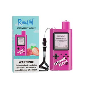 RandM Game Box 5200 Züge 12ml Einweg E-zigarette Strawberry Lychee